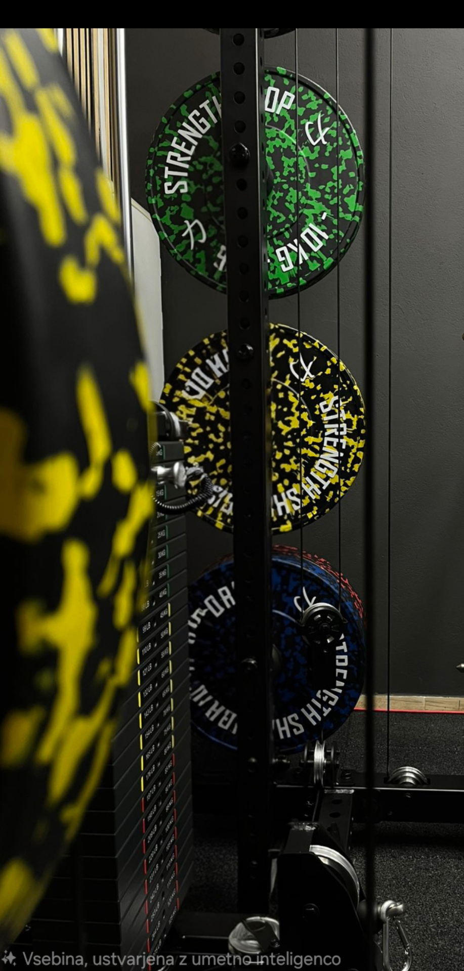 Olimpijske uteži Strength Shop v privat gymu